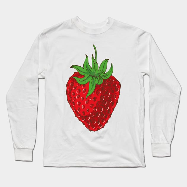 Strawberry Fields Long Sleeve T-Shirt by deepfuze